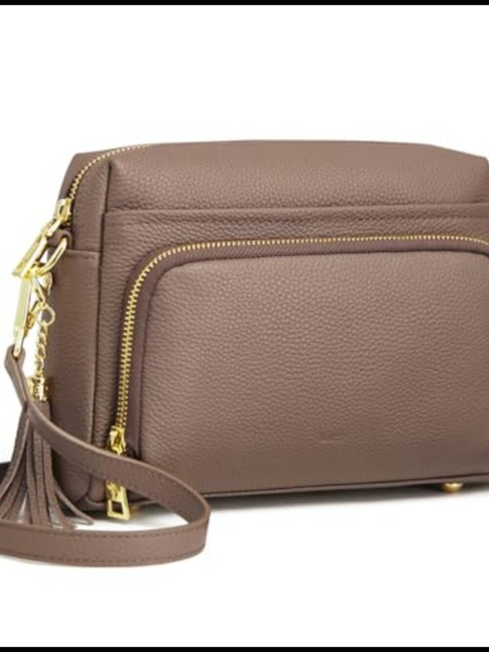Genuine Leather Crossbody Bag RFID Small Purse Adjustable Strap